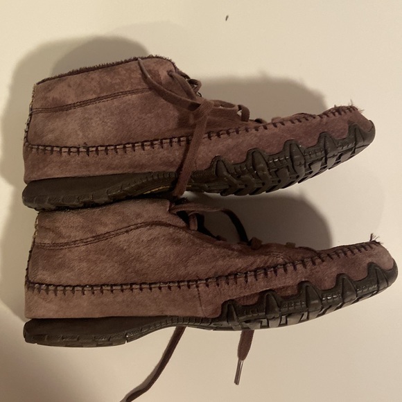 Skechers brown ankle moccasins Women’s size 9 super soft - Picture 3 of 9